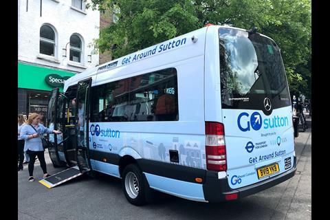 GoSutton is a joint project by Transport for London, the ViaVan joint venture of Mercedes-Benz Vans and on-demand transport technology company Via, and contracted bus operator Go-Ahead.